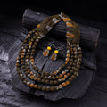 Handmade Fabart Beads Necklace & Earrings Set 03
