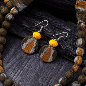 Handmade Fabart Beads Necklace & Earrings Set 03