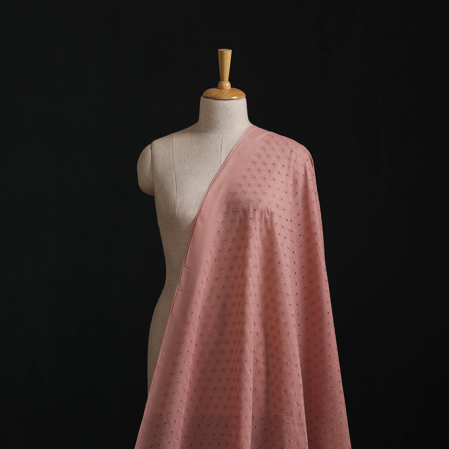 Floral Embroidered Cotton Hakoba Fabric 13
