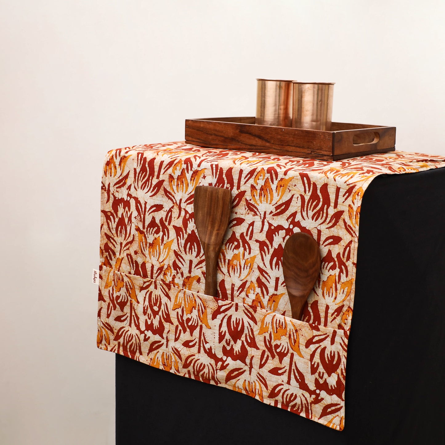 Handmade Fridge Top Cover with Multiple Pockets 23