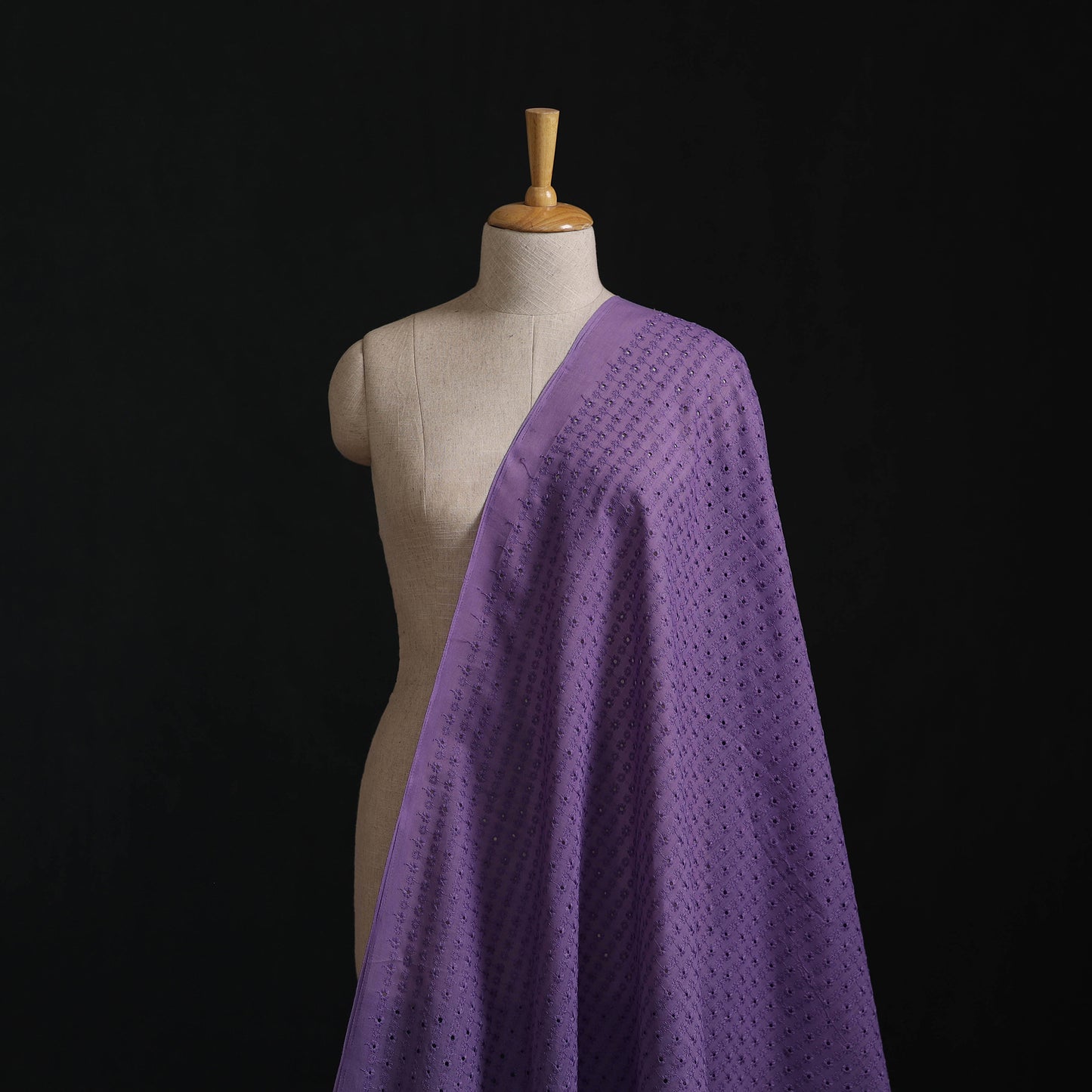 Floral Embroidered Cotton Hakoba Fabric 19