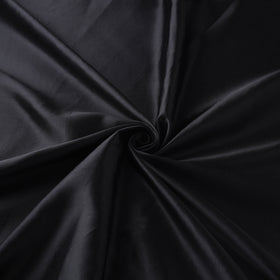 Black - Pure Mashru Silk Plain Fabric (Width - 46 in) 10