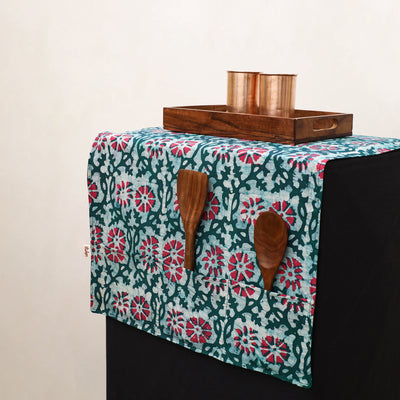 Handmade Fridge Top Cover with Multiple Pockets 25