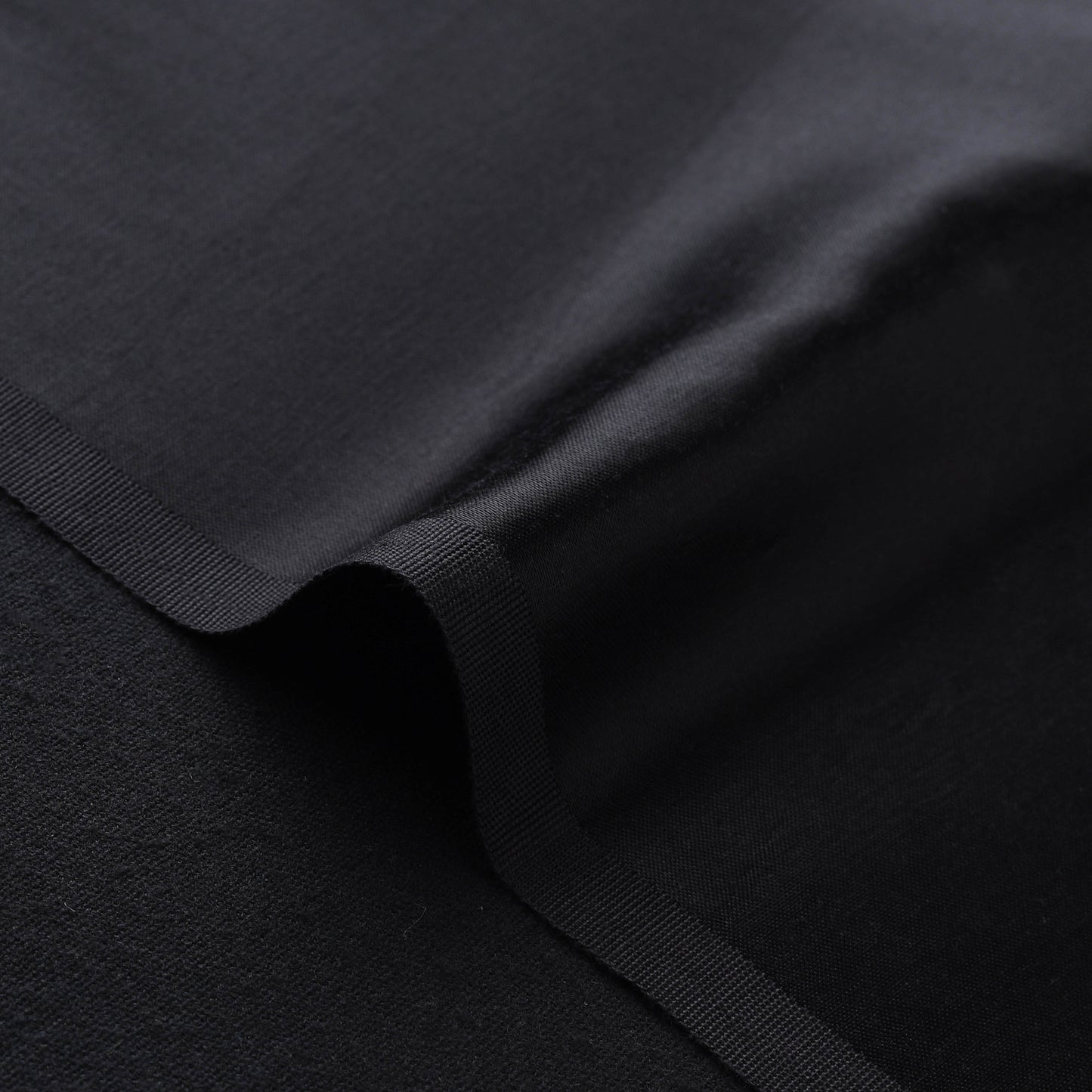 Black - Pure Mashru Silk Plain Fabric (Width - 46 in) 10