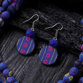 Handmade Fabart Beads Necklace & Earrings Set 05