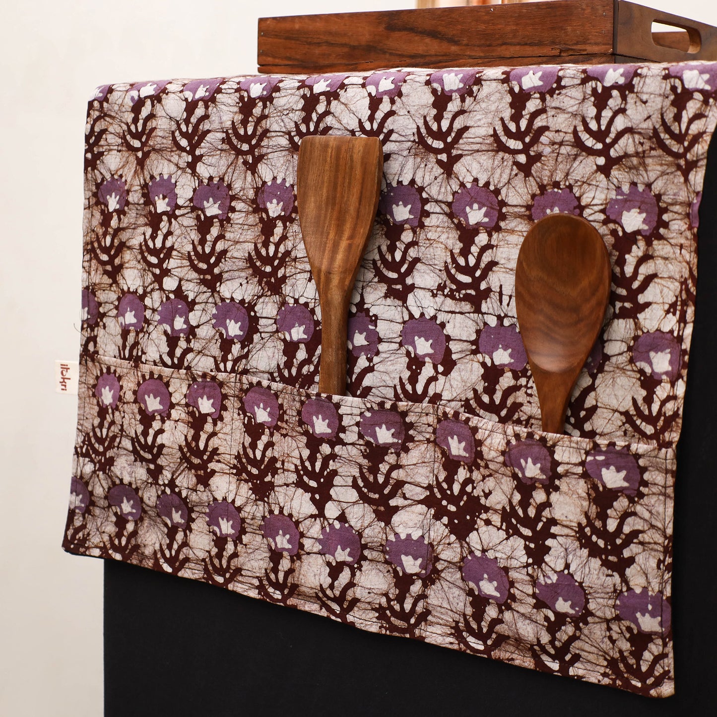 Handmade Fridge Top Cover with Multiple Pockets 26