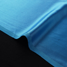 Blue - Pure Mashru Silk Plain Fabric (Width - 46 in) 09