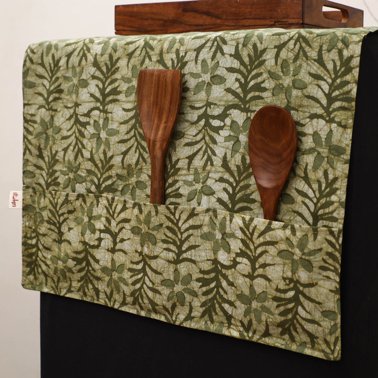 Handmade Fridge Top Cover with Multiple Pockets 27