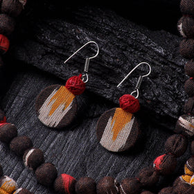 Handmade Fabart Beads Necklace & Earrings Set 07