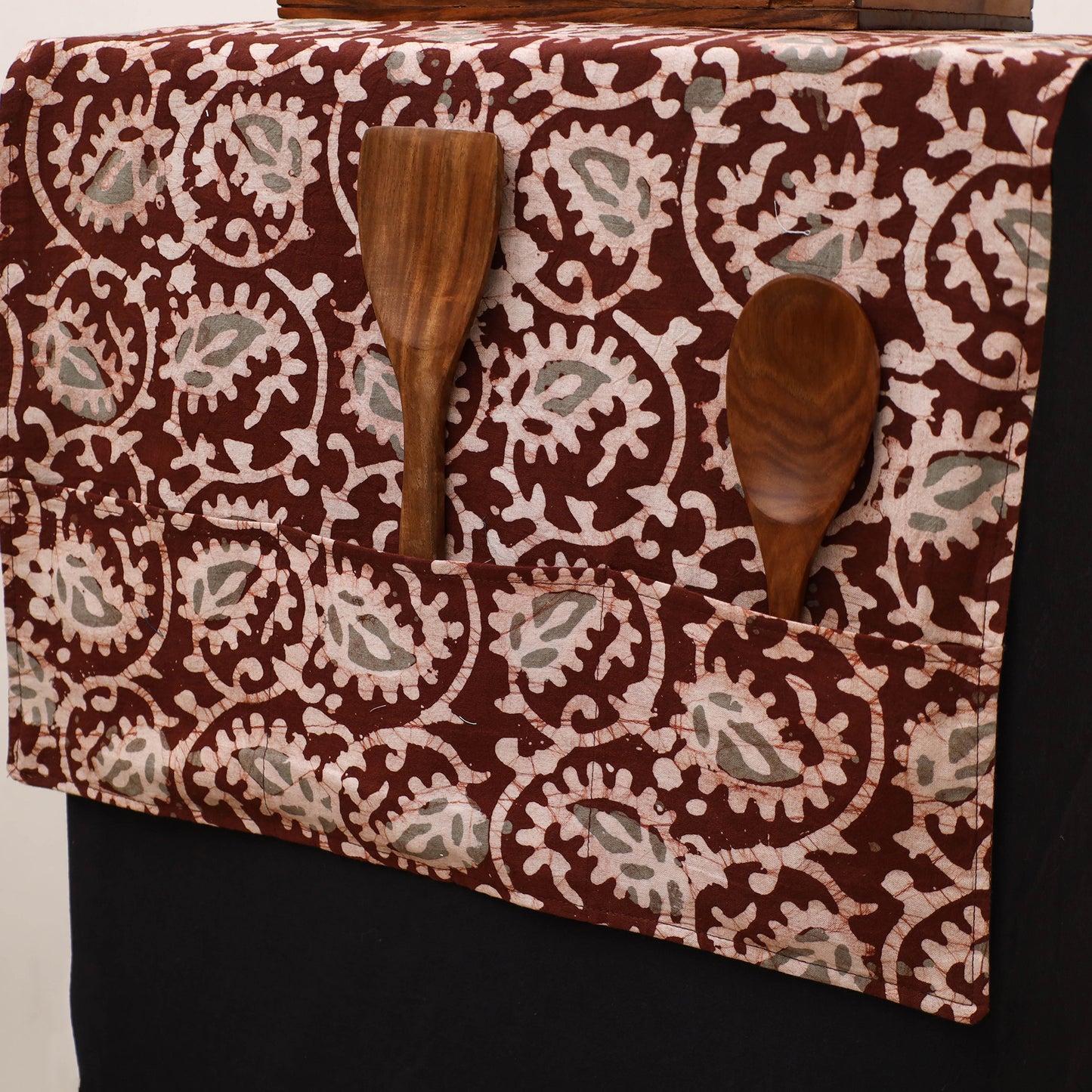 Handmade Fridge Top Cover with Multiple Pockets 30
