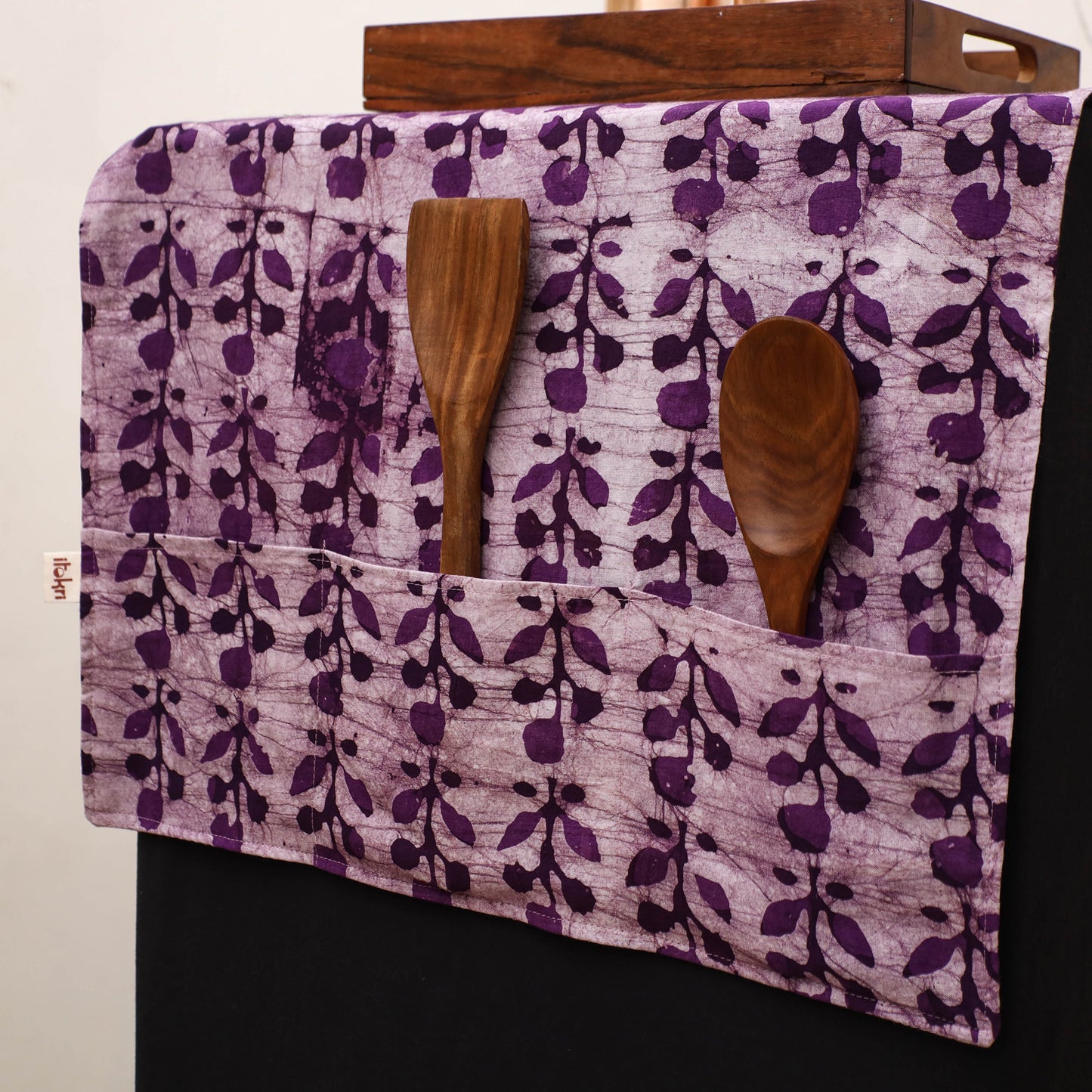 Handmade Fridge Top Cover with Multiple Pockets 31
