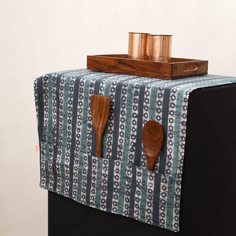Handmade Fridge Top Cover with Multiple Pockets 33