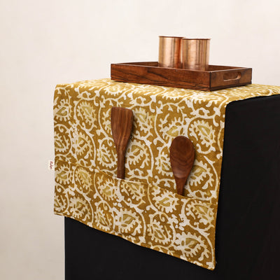 Handmade Fridge Top Cover with Multiple Pockets 34