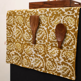 Handmade Fridge Top Cover with Multiple Pockets 34