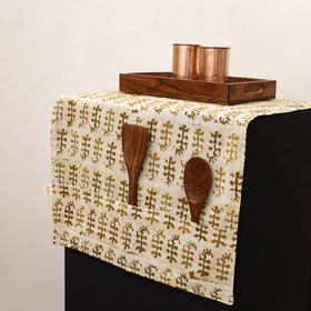 Handmade Fridge Top Cover with Multiple Pockets 35
