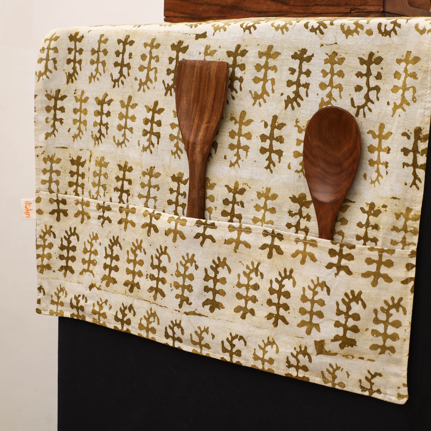 Handmade Fridge Top Cover with Multiple Pockets 35
