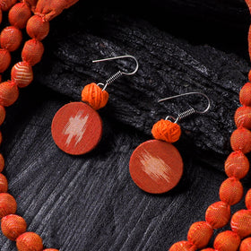 Handmade Fabart Beads Necklace & Earrings Set 13