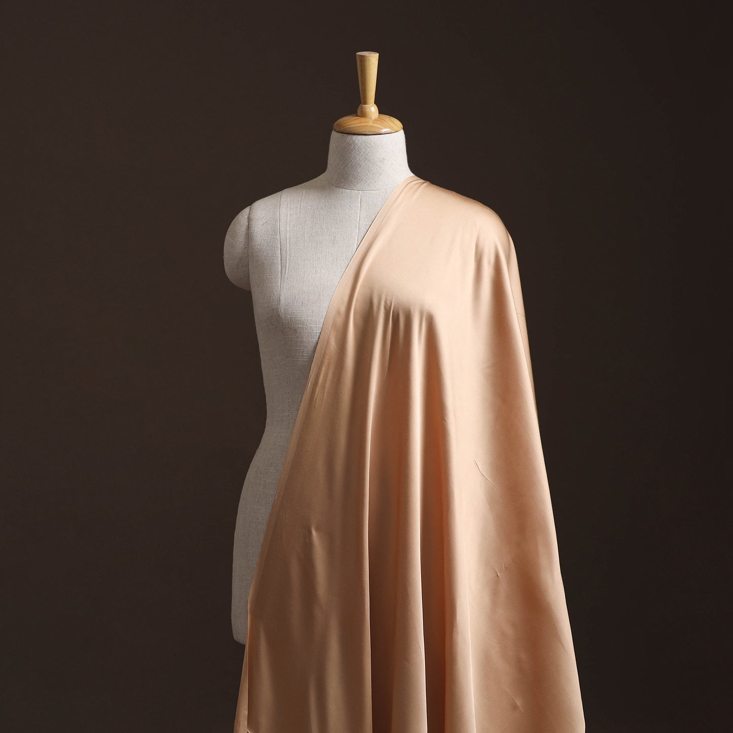 Beige - Modal Silk Plain Fabric 11