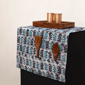 Handmade Fridge Top Cover with Multiple Pockets 40