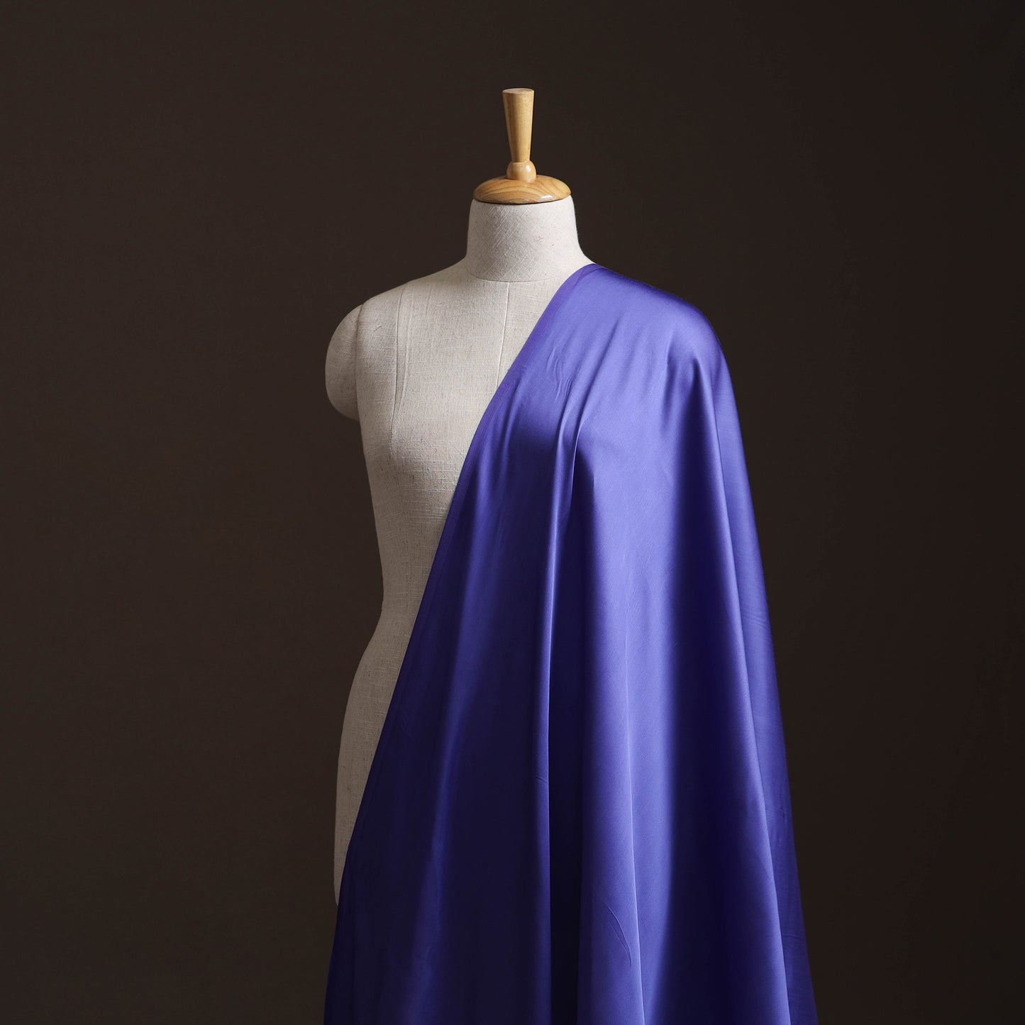 Blue - Modal Silk Plain Fabric 14