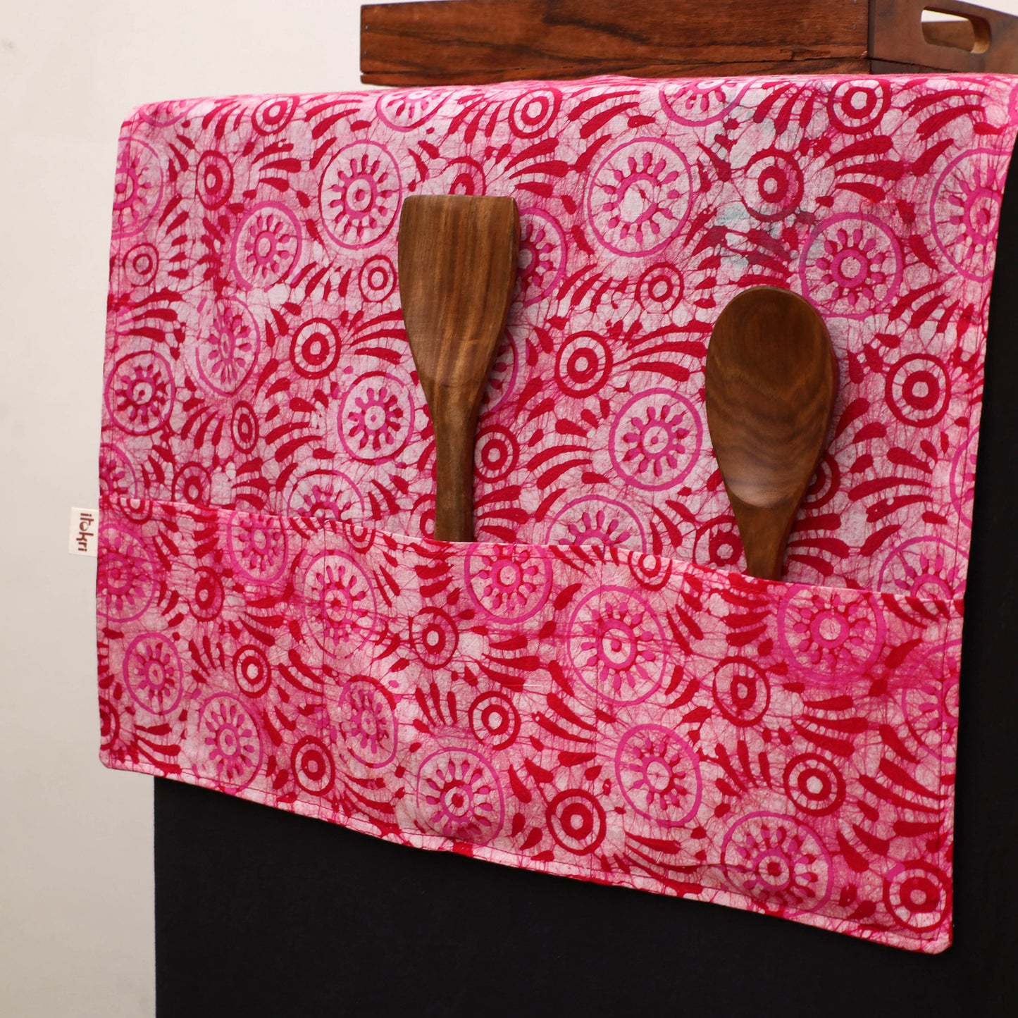 Handmade Fridge Top Cover with Multiple Pockets 41