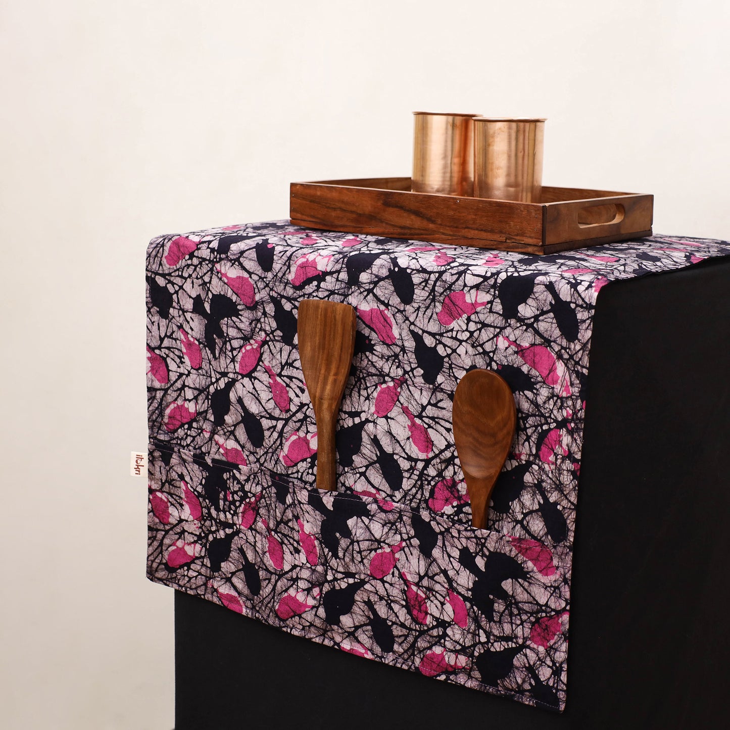 Handmade Fridge Top Cover with Multiple Pockets 43