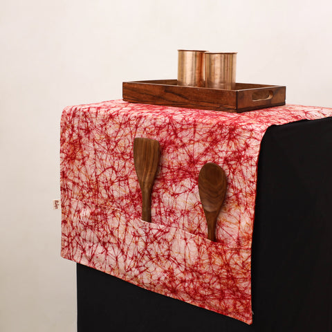 Handmade Fridge Top Cover with Multiple Pockets 44