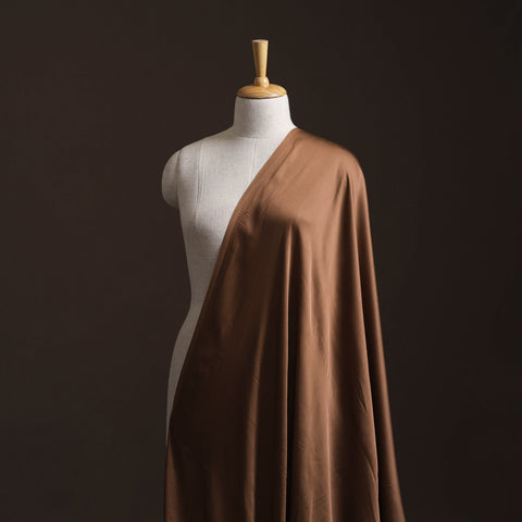 Brown - Modal Silk Plain Fabric 04