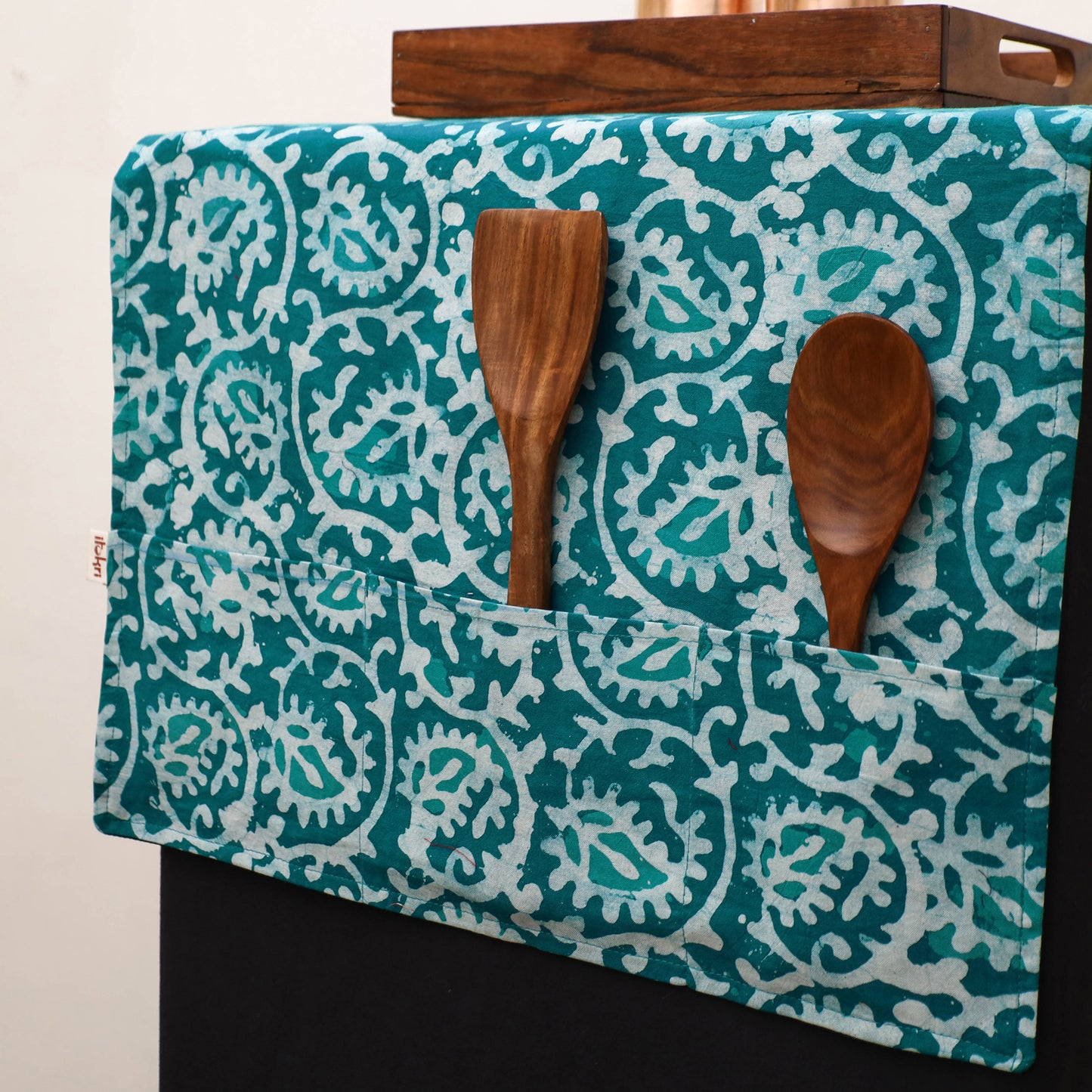 Handmade Fridge Top Cover with Multiple Pockets 45
