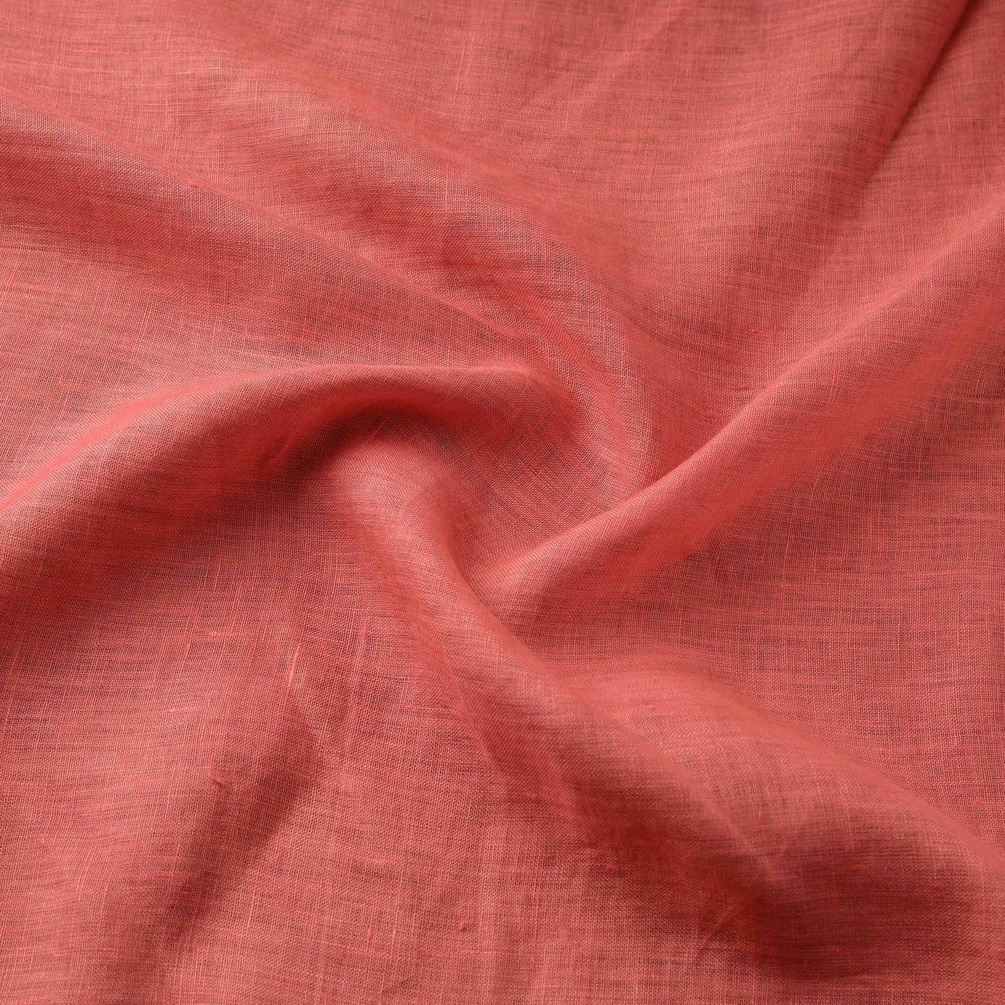 Red - handloom linen bhagalpuri fabric 13 - handcrafted