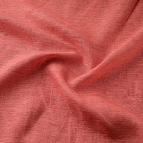 Red - handloom linen bhagalpuri fabric 13 - handcrafted