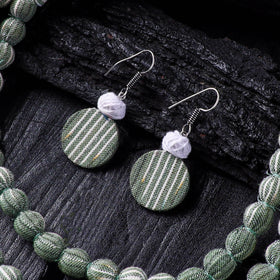 Handmade Fabart Beads Necklace & Earrings Set 20