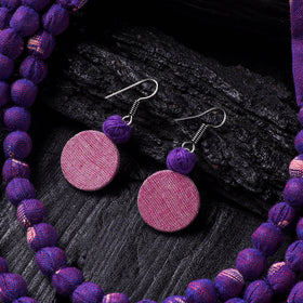 Handmade Fabart Beads Necklace & Earrings Set 21