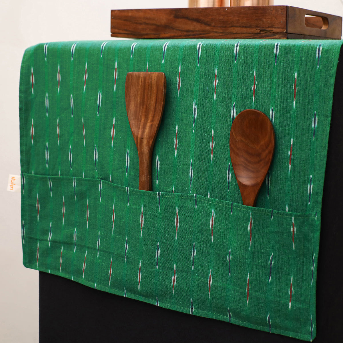 Handmade Fridge Top Cover with Multiple Pockets 49