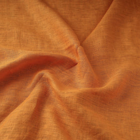 Orange - handloom linen bhagalpuri fabric 18 - handcrafted
