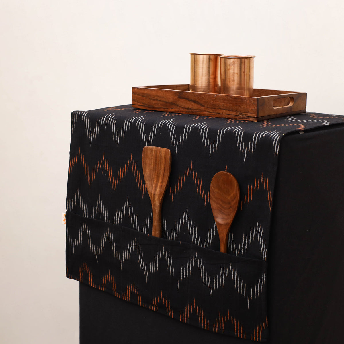 Handmade Fridge Top Cover with Multiple Pockets 53