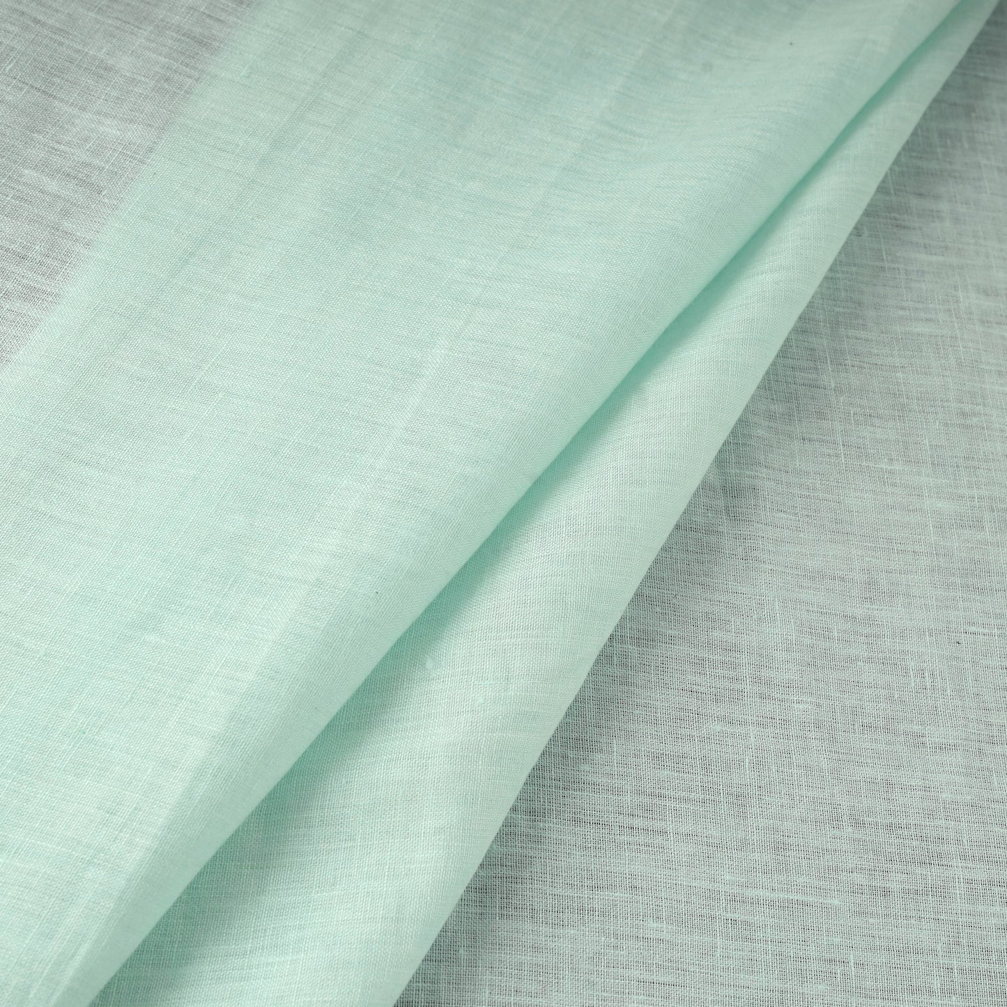 Green - handloom linen bhagalpuri fabric 21 - handcrafted