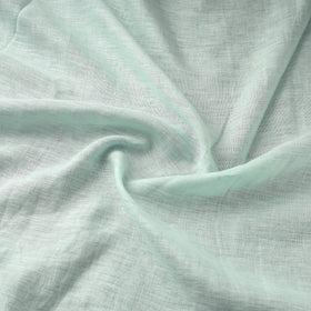 Green - handloom linen bhagalpuri fabric 21 - handcrafted