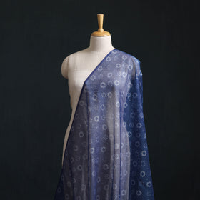 Blue - Bagru Indigo Hand Block Print Kota Doria Natural Dyed Cotton Fabric 10