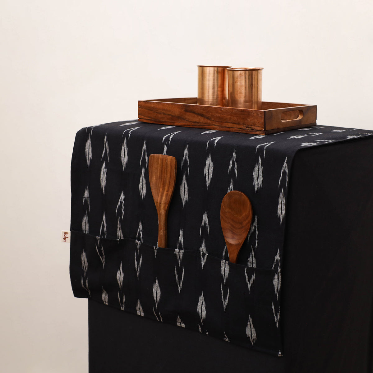 Handmade Fridge Top Cover with Multiple Pockets 56