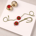 Handmade Thread & Mirror Work Fabart Rakhi with Lumba Set 28