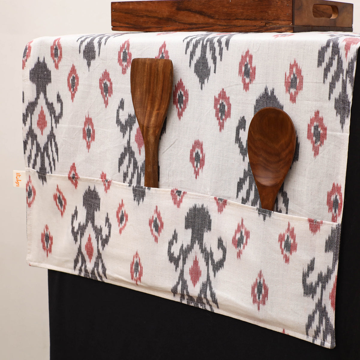 Handmade Fridge Top Cover with Multiple Pockets 57