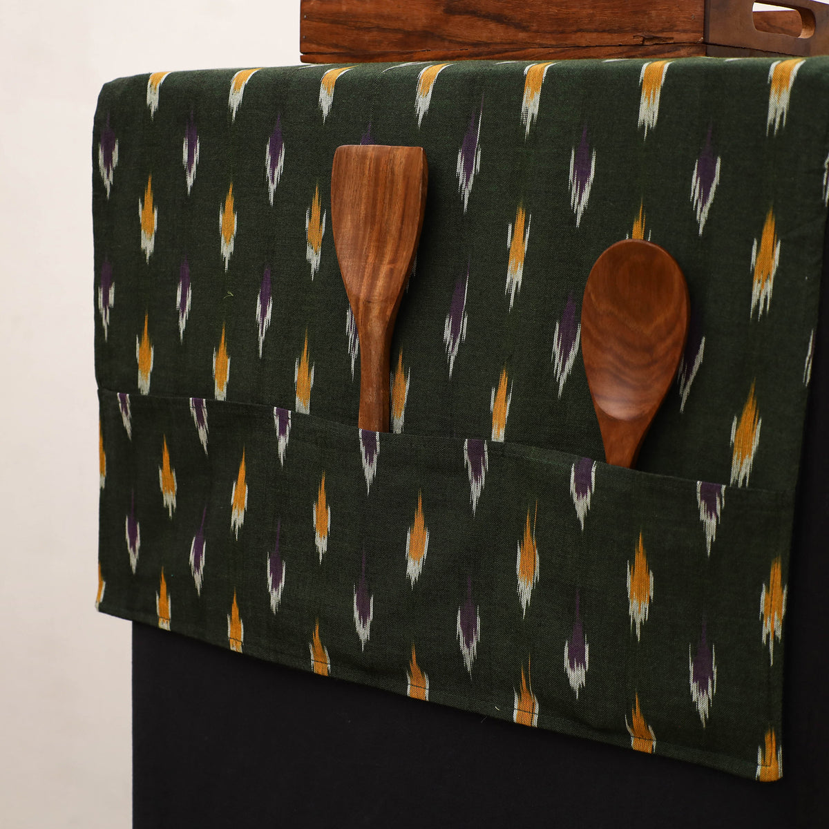 Handmade Fridge Top Cover with Multiple Pockets 58