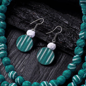 Handmade Fabart Beads Necklace & Earrings Set 27