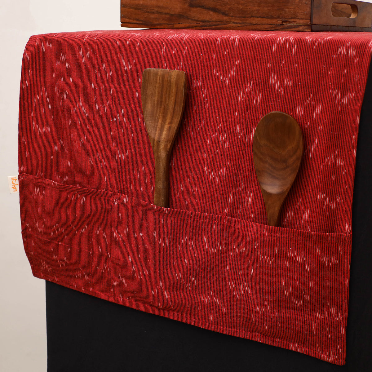 Handmade Fridge Top Cover with Multiple Pockets 59