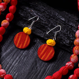 Handmade Fabart Beads Necklace & Earrings Set 28