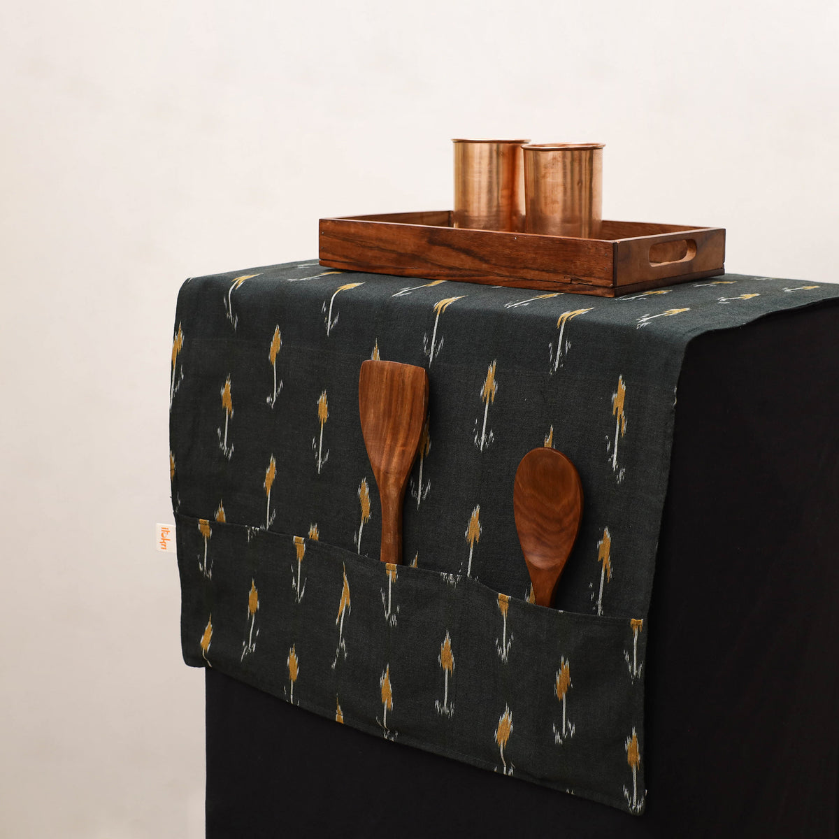 Handmade Fridge Top Cover with Multiple Pockets 60