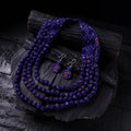Handmade Fabart Beads Necklace & Earrings Set 29