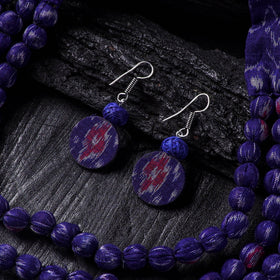 Handmade Fabart Beads Necklace & Earrings Set 29