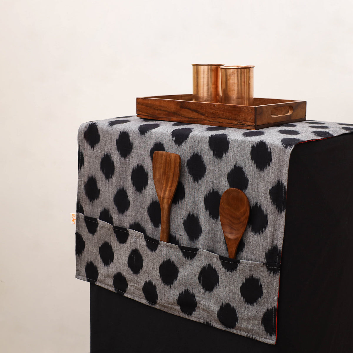 Handmade Fridge Top Cover with Multiple Pockets 62